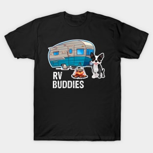 Boston Terriers Dog Rv Buddies Pet Lovers Funny Camping Camper T-Shirt